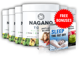 Nagano Tonic 6 Bottles with 2 Digital books and banner